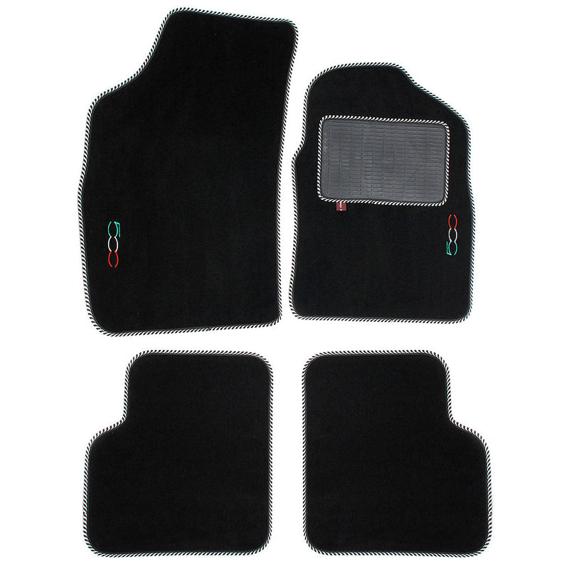 Fiat 500 - Over mat set with Fiat 500 logo