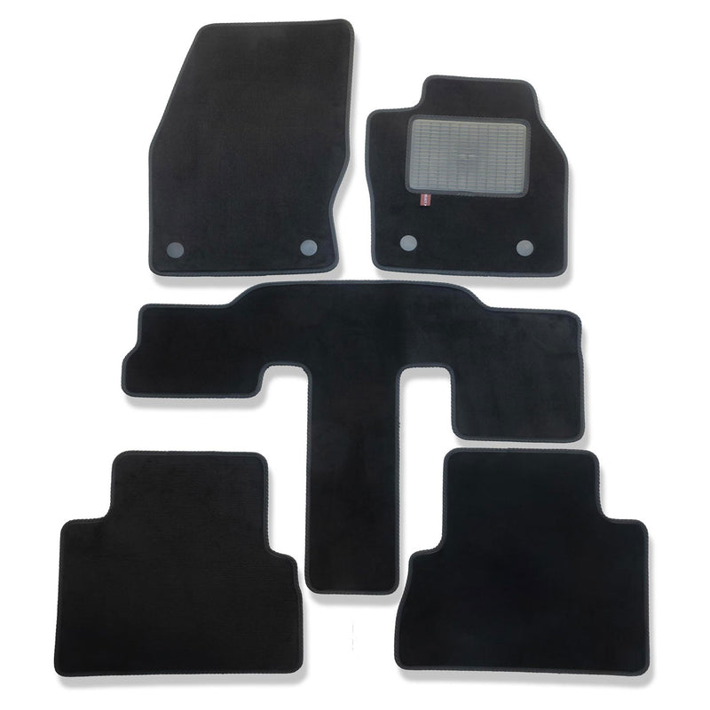 Ford C-Max Grand 2015 onwards over mats set shown in black automotive carpet