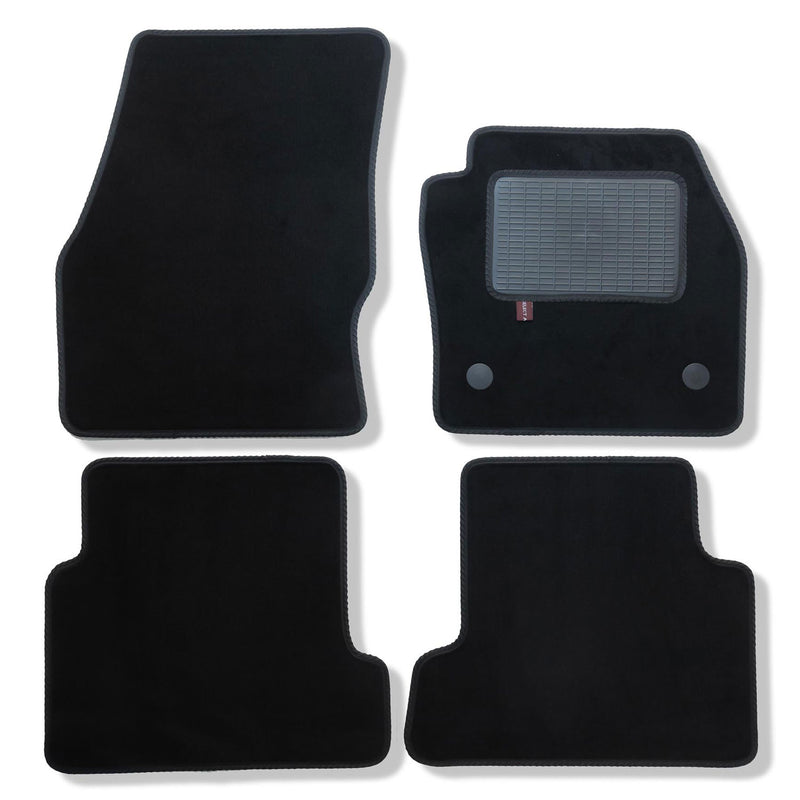 Ford Kuga 2013 to 2015 over mat set shown in black automotive carpet