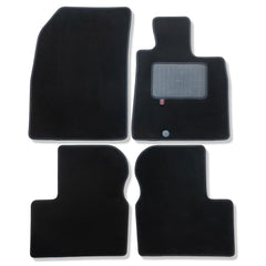 Nissan Micra 2010 to 2017 over mat set shown in black automotive carpet
